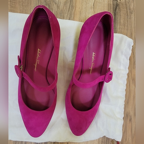 Salvatore Ferragamo Ortensia Mary Jane Pump, Pink, size US 7.5C - Picture 5 of 9